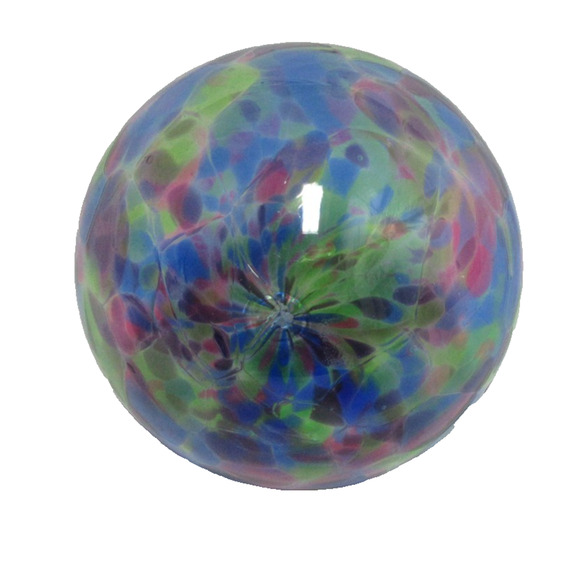 UNIQUE Hand Blown Glass Ornament ~ Blue-Purple-Green Pattern - Picture 4 of 4